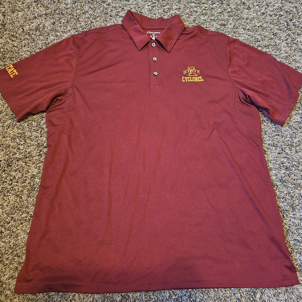 Champion Iowa State Athletic Short Sleeve Polo Shirt